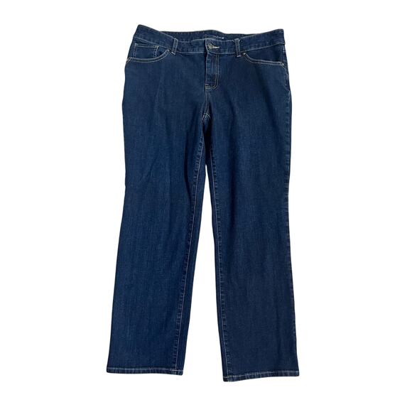 Chicos Mid-Rise Straight Leg Denim Jean Size 2 Regular (US 12) - Picture 1 of 8